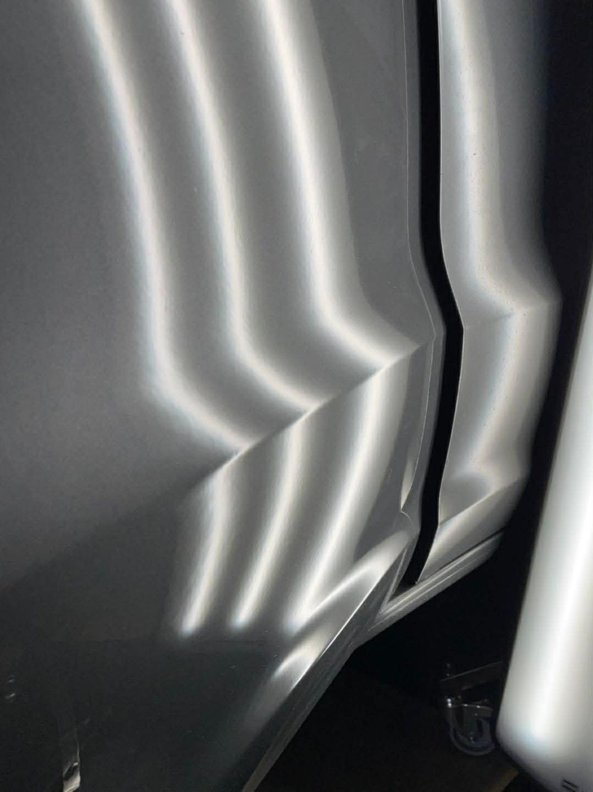 Panel crease after PDR repair Hobart Tasmania