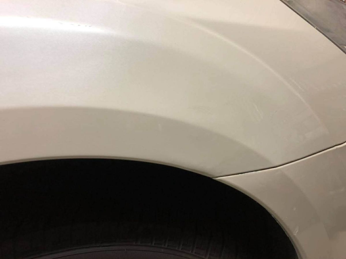 Panel crease after PDR repair Hobart Tasmania