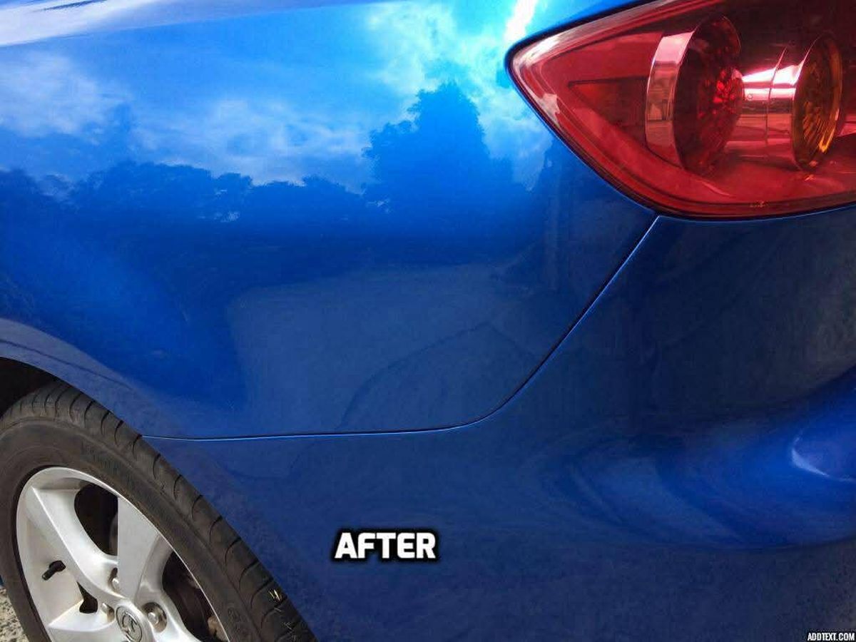 Panel dent after