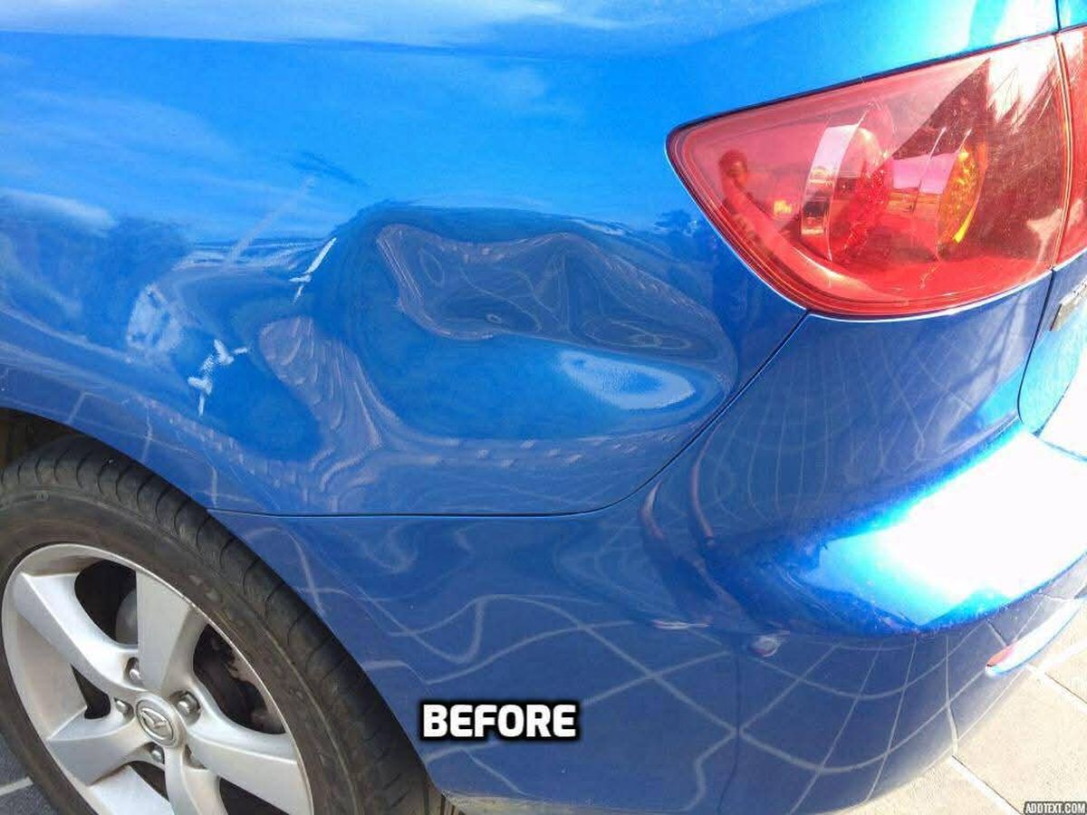 Panel dent before