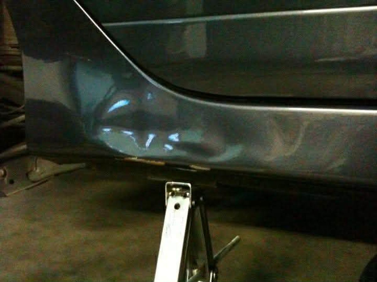 Panel dent before