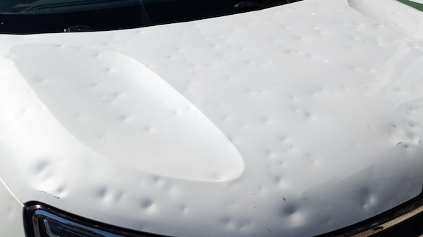 Hail damage repair using paintless dent removal in Hobart